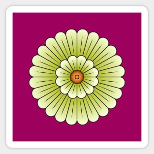 Assyrian Palace Flower Sticker